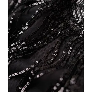 Women's short trapeze dress with bangs and sequins Superdry image-4