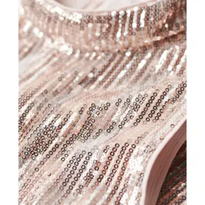 Vestido trapecio corto de lentejuelas sin mangas Superdry image-4