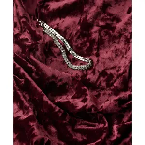 Long velvet dress with rhinestones for women Superdry image-5