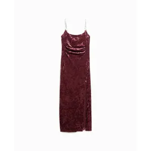 Long velvet dress with rhinestones for women Superdry image-0