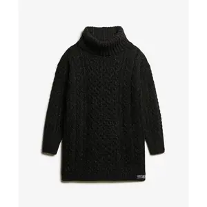 Knitted turtleneck dress for women Superdry image-5