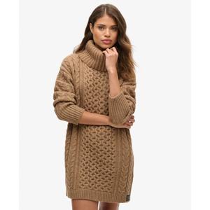 Women's cable knit turtleneck dress Superdry image-2