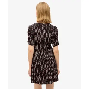Women's printed fluid short dress Superdry image-3