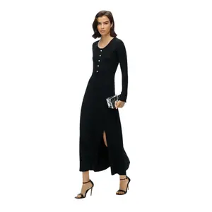 Kvinna halvknäppt midiklänning Superdry image-1