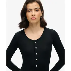 Kvinna halvknäppt midiklänning Superdry image-4