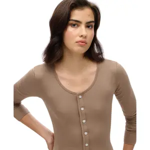 Kvinna halvknäppt midiklänning Superdry image-3