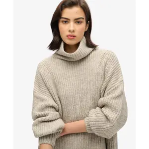 Thick ribbed knitted dress for women Superdry image-5