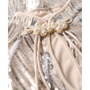 Abito corto con colletto Mao e paillettes da donna Superdry image-6