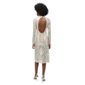 Abito midi a maniche lunghe e schiena scoperta donna Superdry image-3