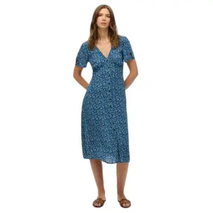 Vestido midi estampado com botões para mulher Superdry image-1