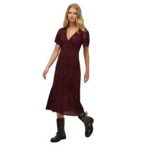 Vestido midi estampado com botões para mulher Superdry image-2