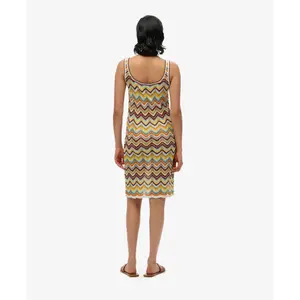 Women's short zigzag knit dress Superdry image-3