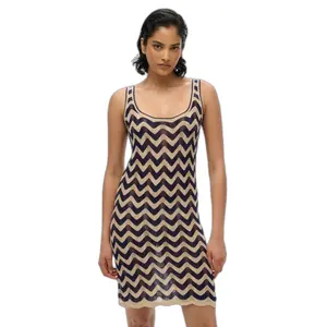 zara navy knit dress By Claude Women Fashion Long Maxi Knit Dress | Navy main image 1