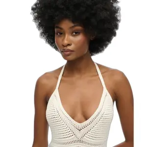 Women's mid-length tassel crochet dress Superdry image-5