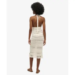Women's mid-length tassel crochet dress Superdry image-2