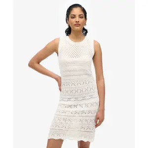 Kort virkad klänning dam Superdry image-1