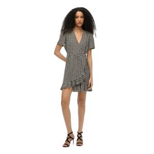Short printed wrap dress for women Superdry image-1