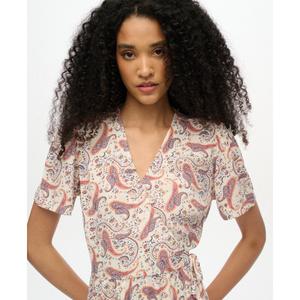 Wrap dress for women Superdry Printed Mini image-4