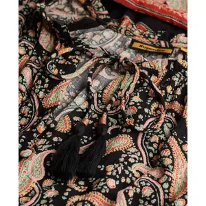 Printed midi dress with long sleeves for women Superdry image-5