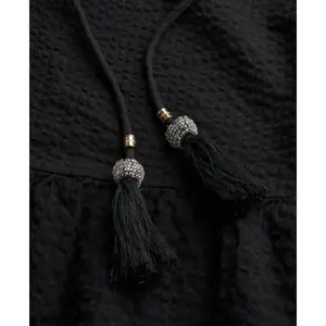 Women's embroidered ruffle mini dress Superdry d image-6