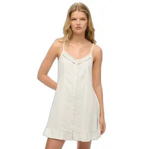 Vestido de encaje de botones para mujer Superdry Lace image-1