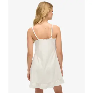 Vestido de encaje de botones para mujer Superdry Lace image-4