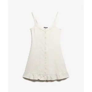 Vestido de encaje de botones para mujer Superdry Lace image-0