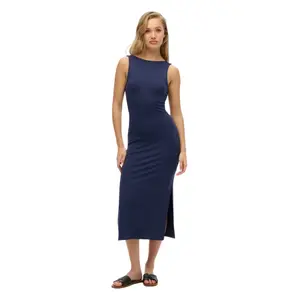 Twisted-back midi jersey dress for women Superdry image-0