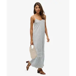 Vestido largo de camisola Superdry image-3