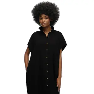 Oversized mid-length shirt dress for women Superdry image-4