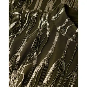 Short fringe and sequin dress for women Superdry image-1