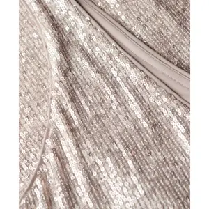 Long V-neck dress with sequins for women Superdry image-1