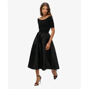 Mid-length woven blend dress for women Superdry image-1