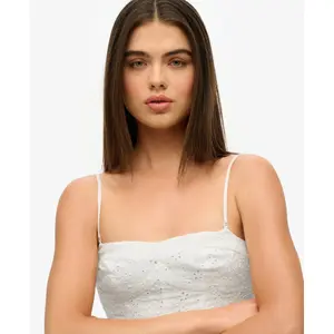 Vestito caraco corto ricamato donna Superdry image-5