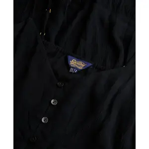 Knee-length semi-knäppt klänning med volanger för kvinnor Superdry image-5