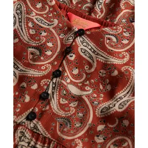 Knee-length semi-knäppt klänning med volanger för kvinnor Superdry image-2