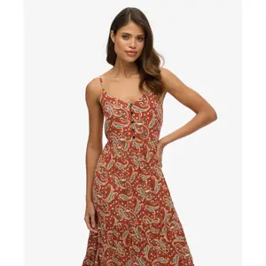 Knee-length semi-knäppt klänning med volanger för kvinnor Superdry image-3