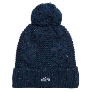 Women's knitted pom-pom hat Superdry image-0