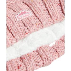 Bonnet pompon en mailles torsadées femme Superdry image-2