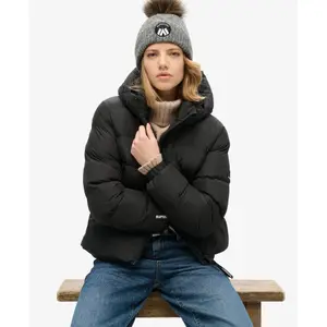 Bonnet en tricot torsadé femme Superdry Luxe image-1