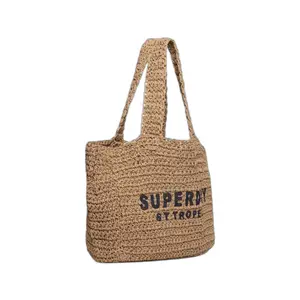 Women’s raffia tote bag Superdry City image-1