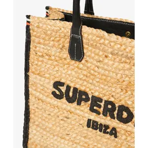 Women’s raffia tote bag Superdry Luxe image-2