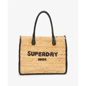 Women’s raffia tote bag Superdry Luxe image-4