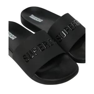 Vegan-Mädchen-Pool-Sandalen mit Logo Superdry image-6