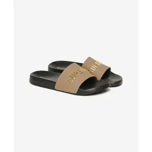 Vegan-Mädchen-Pool-Sandalen mit Logo Superdry image-2