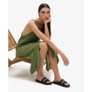 Vegan-Mädchen-Pool-Sandalen mit Logo Superdry image-4