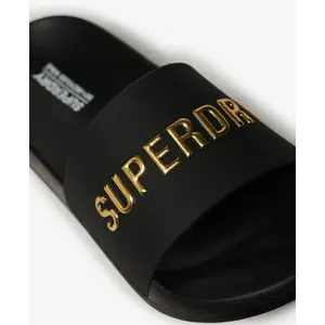 Vegan-Mädchen-Pool-Sandalen mit Logo Superdry image-3