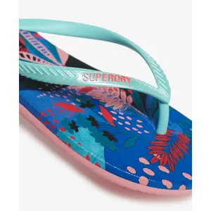 Printed flip flops for girls Superdry image-5
