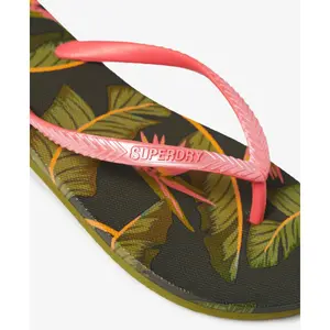 Printed flip flops for girls Superdry image-3