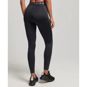Legging Zapatillas elásticas con logotipo femenino Superdry image-2